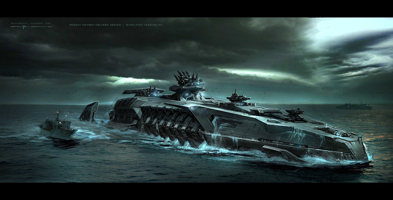 Illustration for article titled The Raw Beauty of Battleship's Alien Concept Art